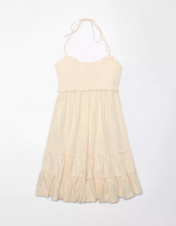 AE Tiered Knit Babydoll Mini Dress | American Eagle Outfitters (US & CA)