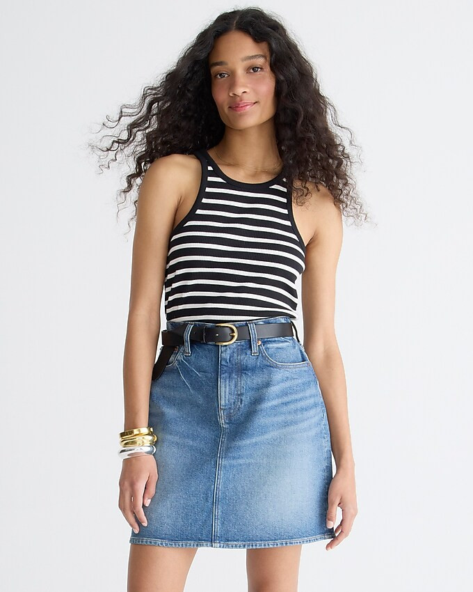 Denim mini skirt in light sky wash | J. Crew US