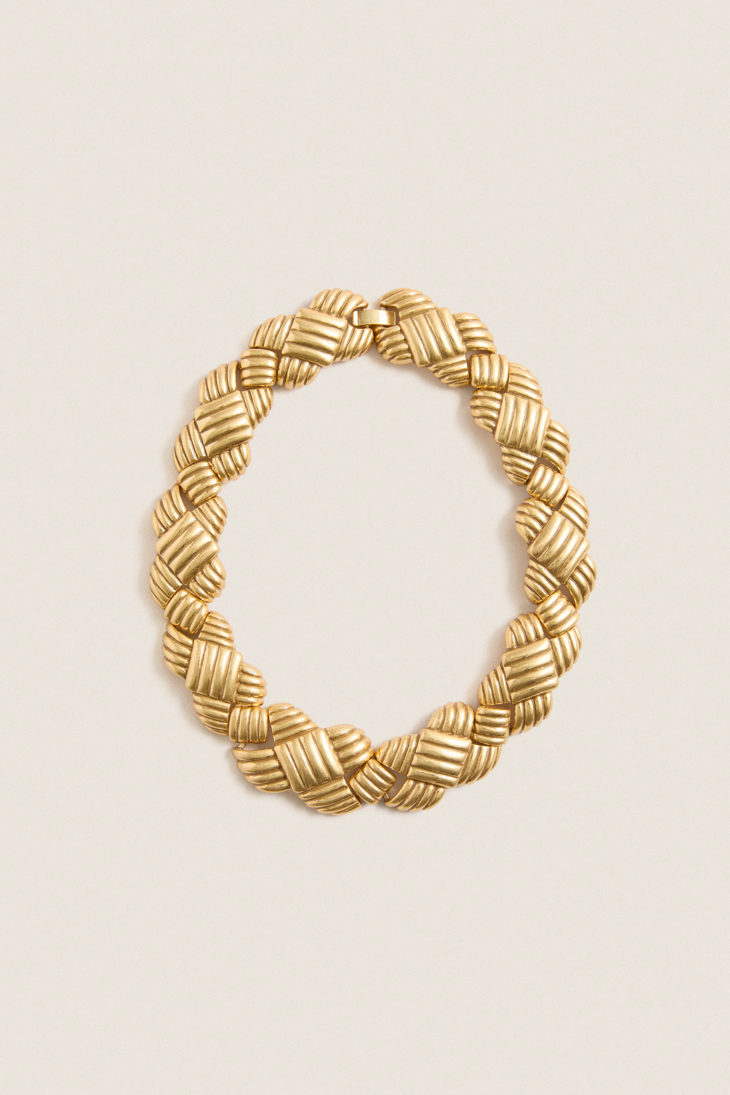 Gold Lattice Collar Necklace | Tuckernuck (US)