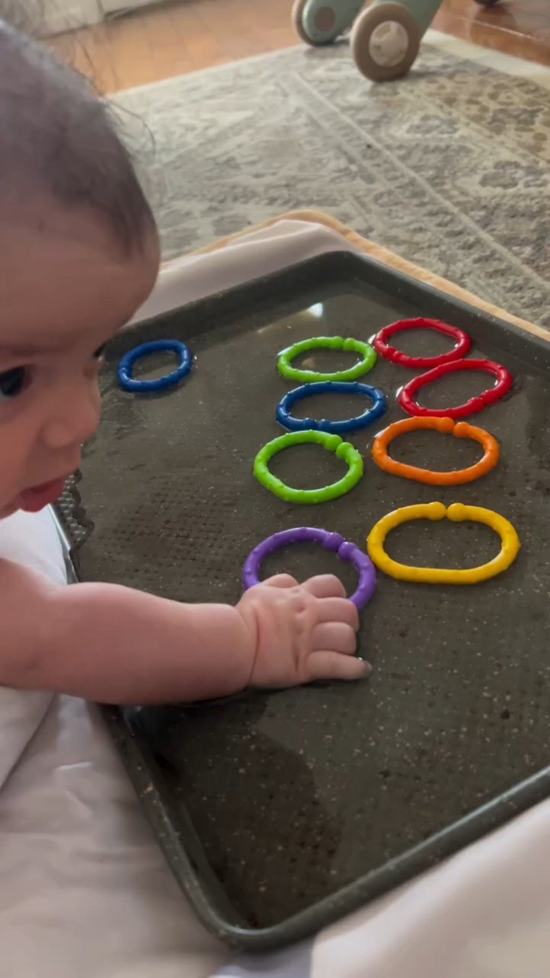 I try my best to entertain my baby as much as i can by reading to him, singing, tickling him, talking to him and more. 

Here is yet another Sensory tummy time activity to do with your 4 month old or older. All you need is a pan, water and add your toys. I used these linkables i bought from Amazon link is down below 😘 

“Sensory play offers numerous benefits for babies, including enhanced cognitive development, improved motor skills, and the development of emotional regulation. It stimulates their senses, helping them make connections between what they see, hear, touch, and feel, and laying the foundation for future learning.”

🔗 for these linkables toys are on my amazon storefront “baby toys”

.
.
.
.
#diybabyplay #momlife #4monthold #sensoryplay #tummytimefun #babylinks #babyexploration #explore #waterplay #babyactivities #earlylearnings #infantplaytime #babyplayideas #developmentalplay #sensorydevelopment #diyactivities #babystimulation #fyp #boymom #blessed #parentinghacks #playtimeideas #momof3 #motherhood #babymilestones

#LTKBaby #LTKKids #LTKFamily