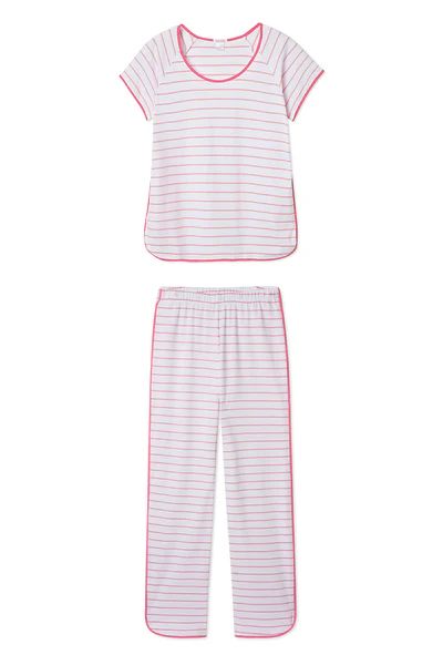 Pima Short-Long Set in Rose | LAKE Pajamas