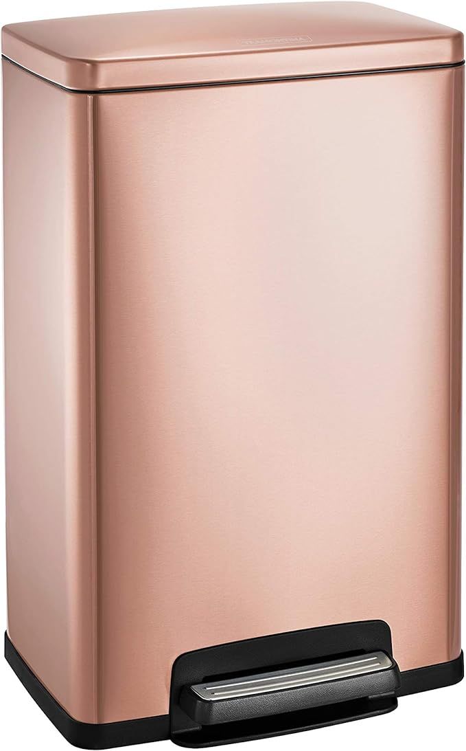 Tramontina 13 Gallon Stainless Steel Step Can - Stainless Steel (Rose Gold) | Amazon (US)