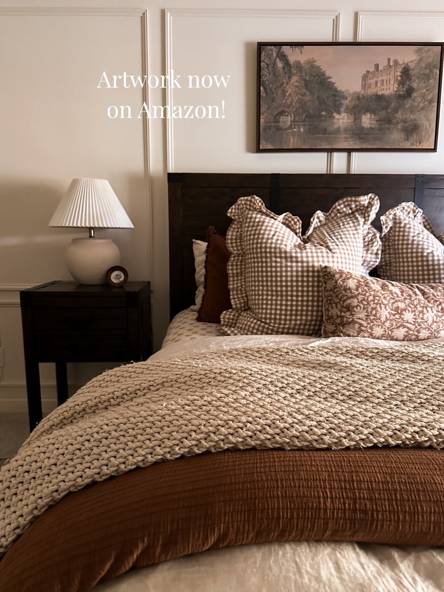 Hobby Lobby now on Amazon, and includes my artwork above my bed! 

Master bedroom, above bed artwork, moody bedroom 

#LTKHome