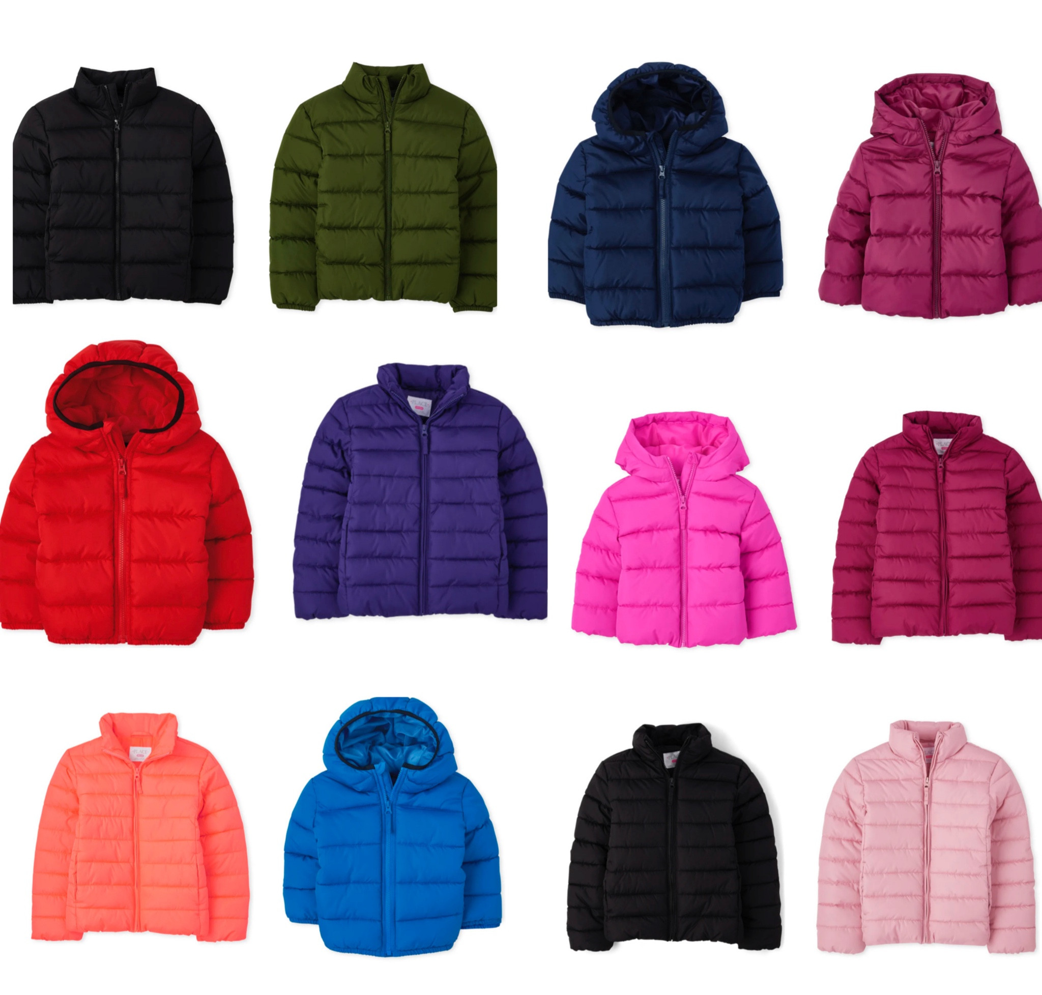 Puffer jackets for toddlers and kids. Time to prepare for the cooler weather and these are perfect. So many colors to choose from!!!