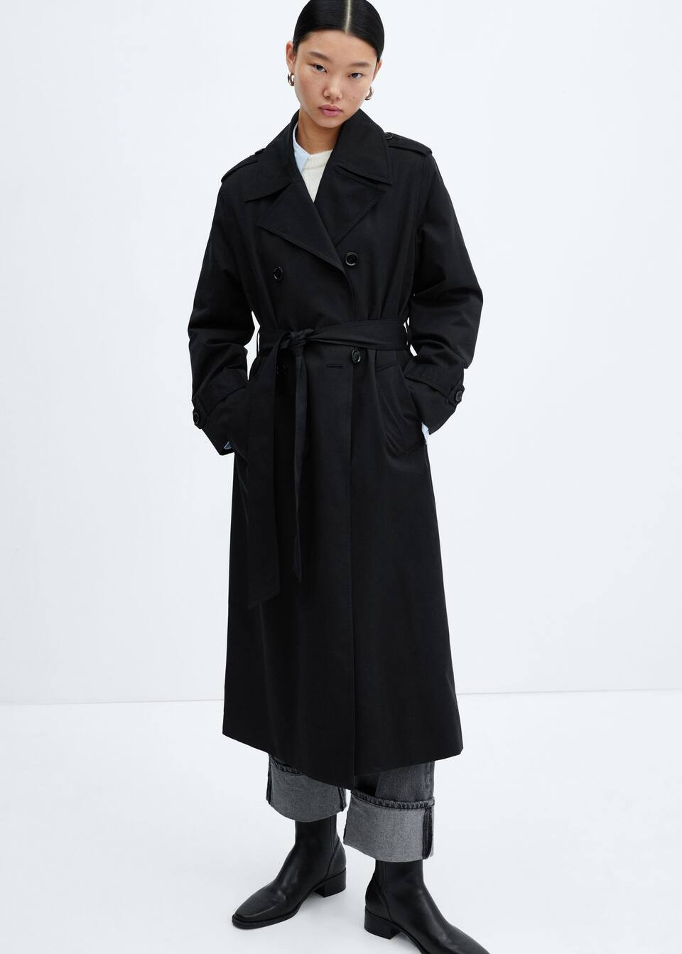 Double-button trench coat -  Women | Mango USA | MANGO (US)
