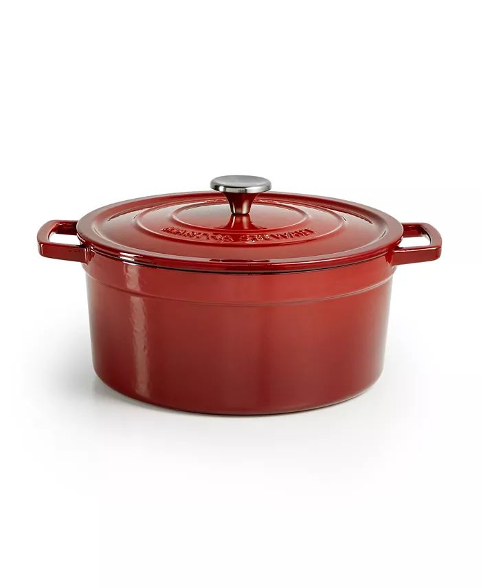 Enameled Cast Iron Round 6-Qt. Dutch Oven | Macys (US)