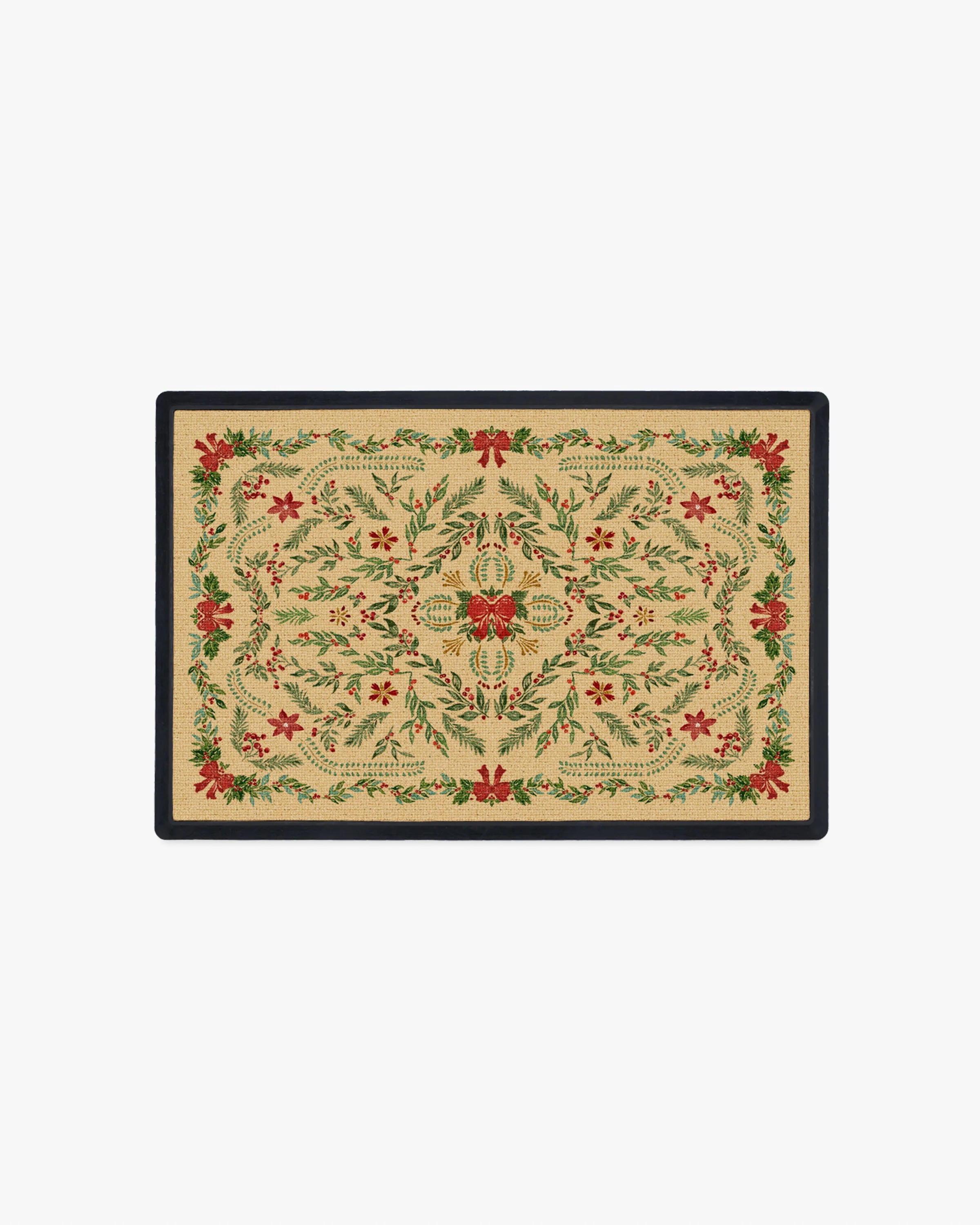Deck the Halls Natural Doormat | Ruggable