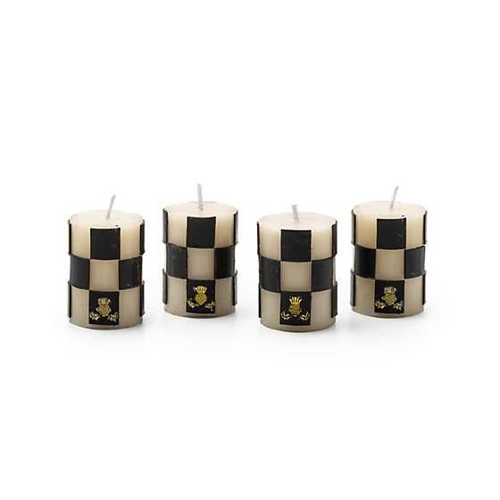 Check Votives - Black & Ivory - Set of 4 | MacKenzie-Childs