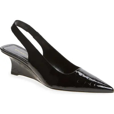 Stuart Weitzman Vinnie Slingback Wedge Pump in Adobe at Nordstrom, Size 7 | Nordstrom