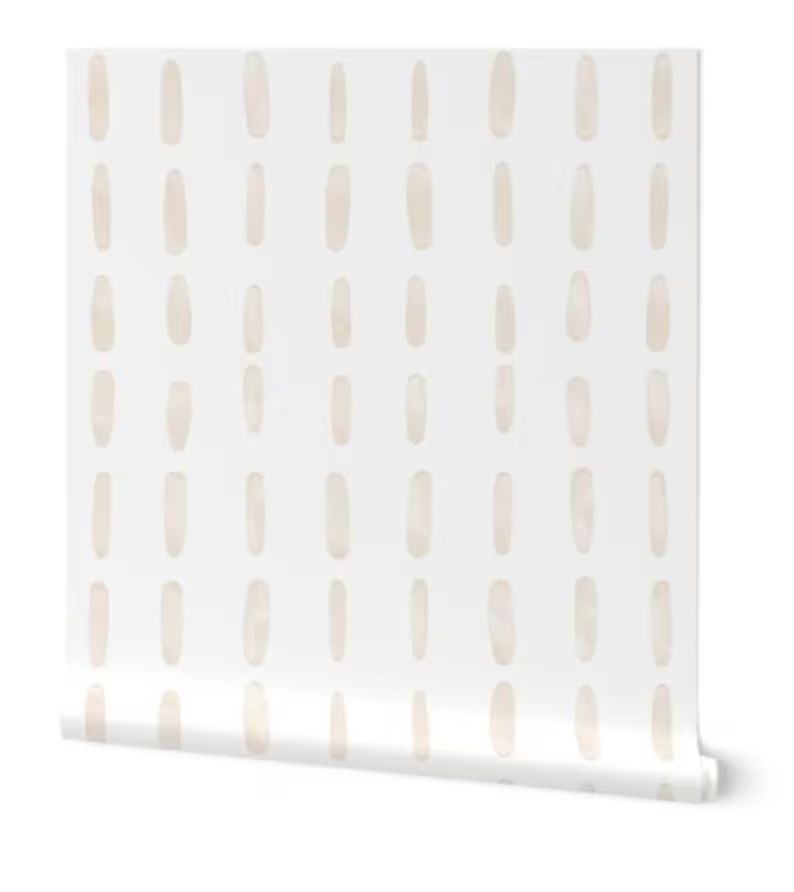 Modern neutral wallpaper, Line wallpaper, Modern and simple wallpaper, Beige and white wallpaper,... | Etsy (US)