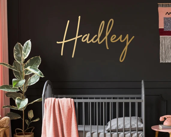 Personalized Name Wall Decal - Custom Wall Sticker, Kids Name Sign, Nursery Decor | Etsy (US)