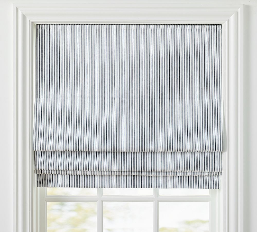Custom Stripe Roman Shade | Pottery Barn (US)
