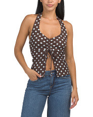 Halter Neck Flyaway Puckered Top | Juniors | Marshalls | Marshalls