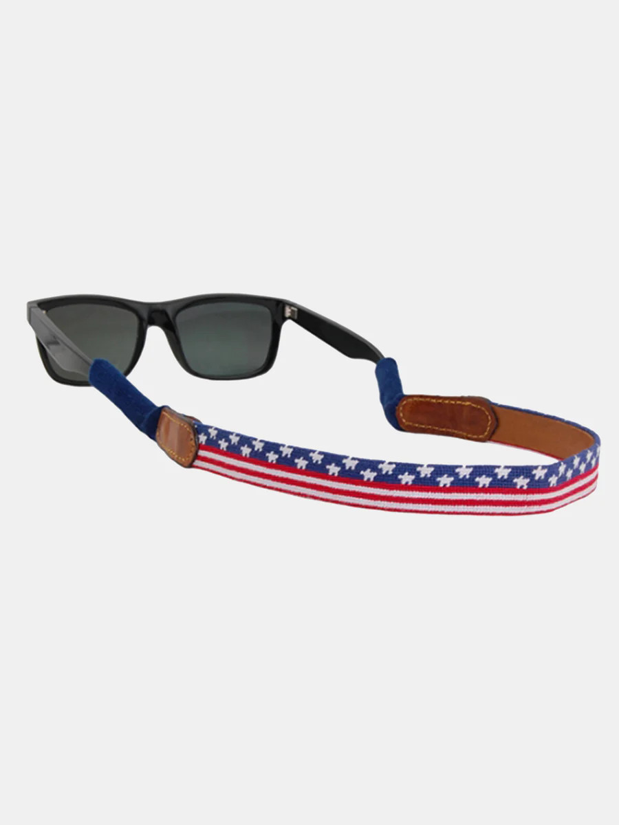 Smathers & Branson Old Glory Needlepoint Sunglasses Strap | Saint Bernard