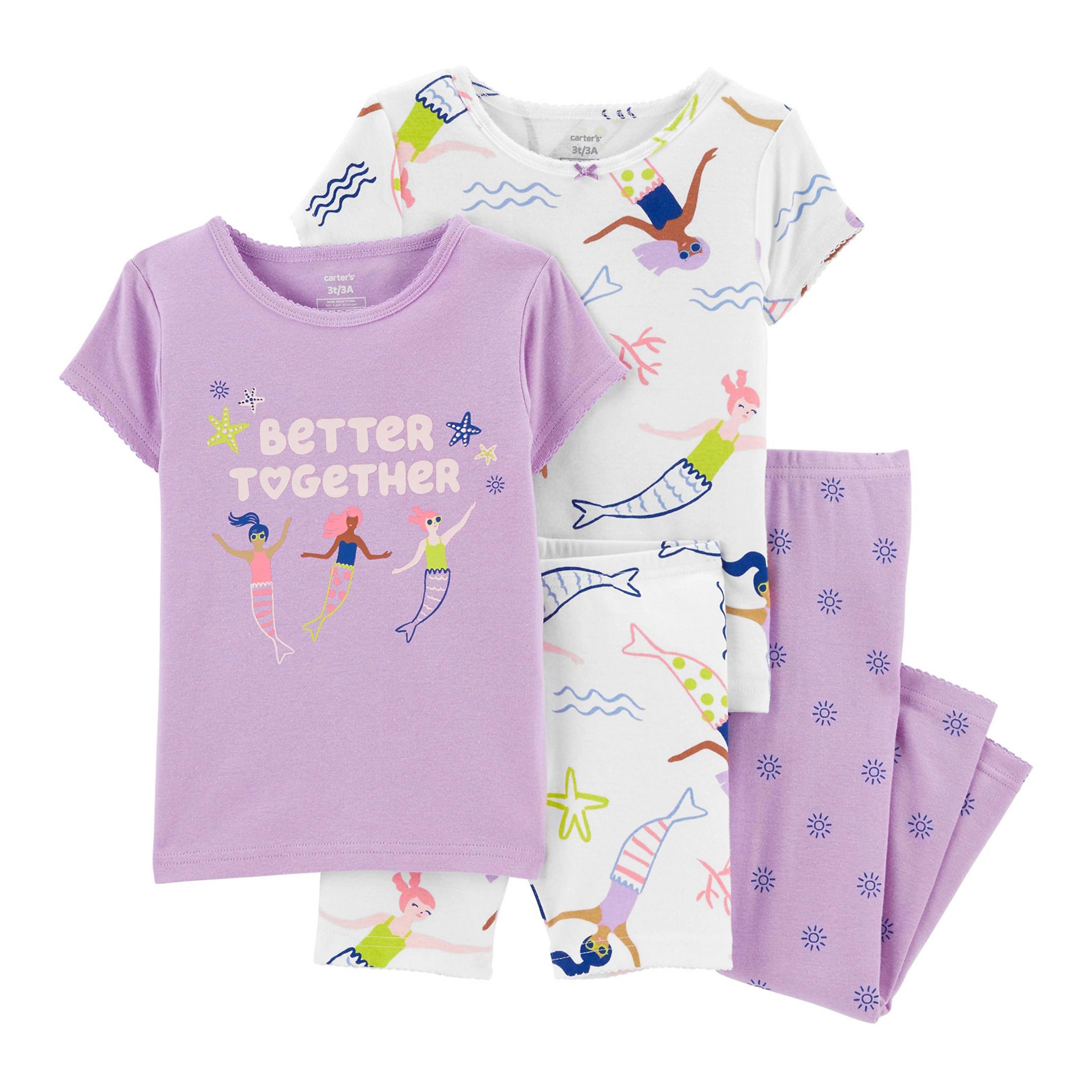 Toddler Girl Carter's Mermaid Tops & Bottoms Pajama Set | Kohl's