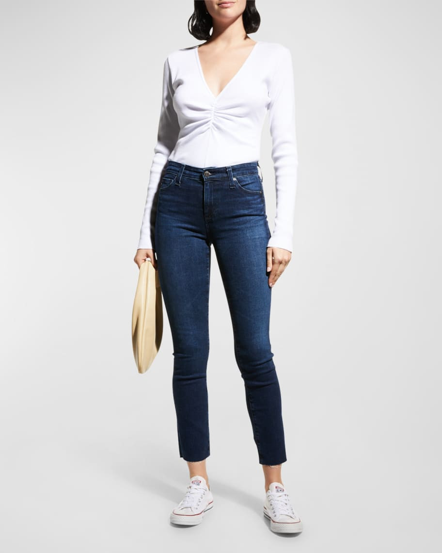 AG Jeans Mari High-Rise Slim-Leg Jeans | Neiman Marcus