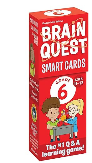 Brain Quest 6th Grade Smart Cards Revised 4th Edition (Brain Quest Smart Cards) | Amazon (US)