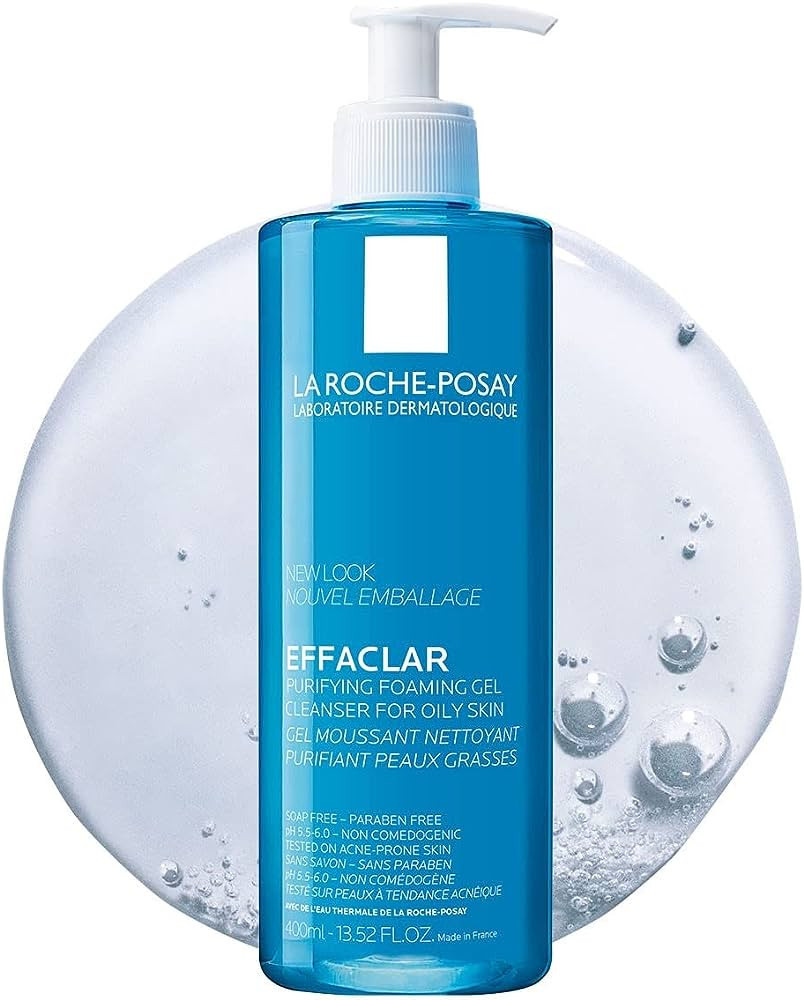 La Roche-Posay Effaclar Purifying Foaming Gel Cleanser for Oily Skin, Alcohol Free Acne Face Wash... | Amazon (US)