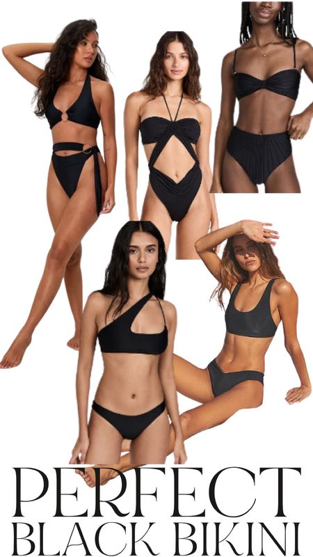 Perfect black bikini for your next girls trip 

#LTKswim #LTKtravel