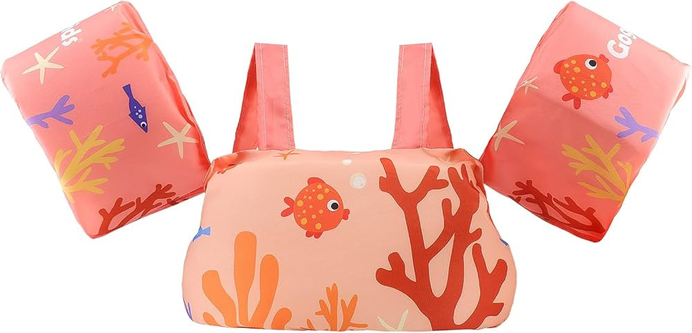 Toddler Swim Vest, Kids Swim Vests, Toddler Floaties for Girls and Boys 20-30-40-50 pounds, Pool ... | Amazon (US)