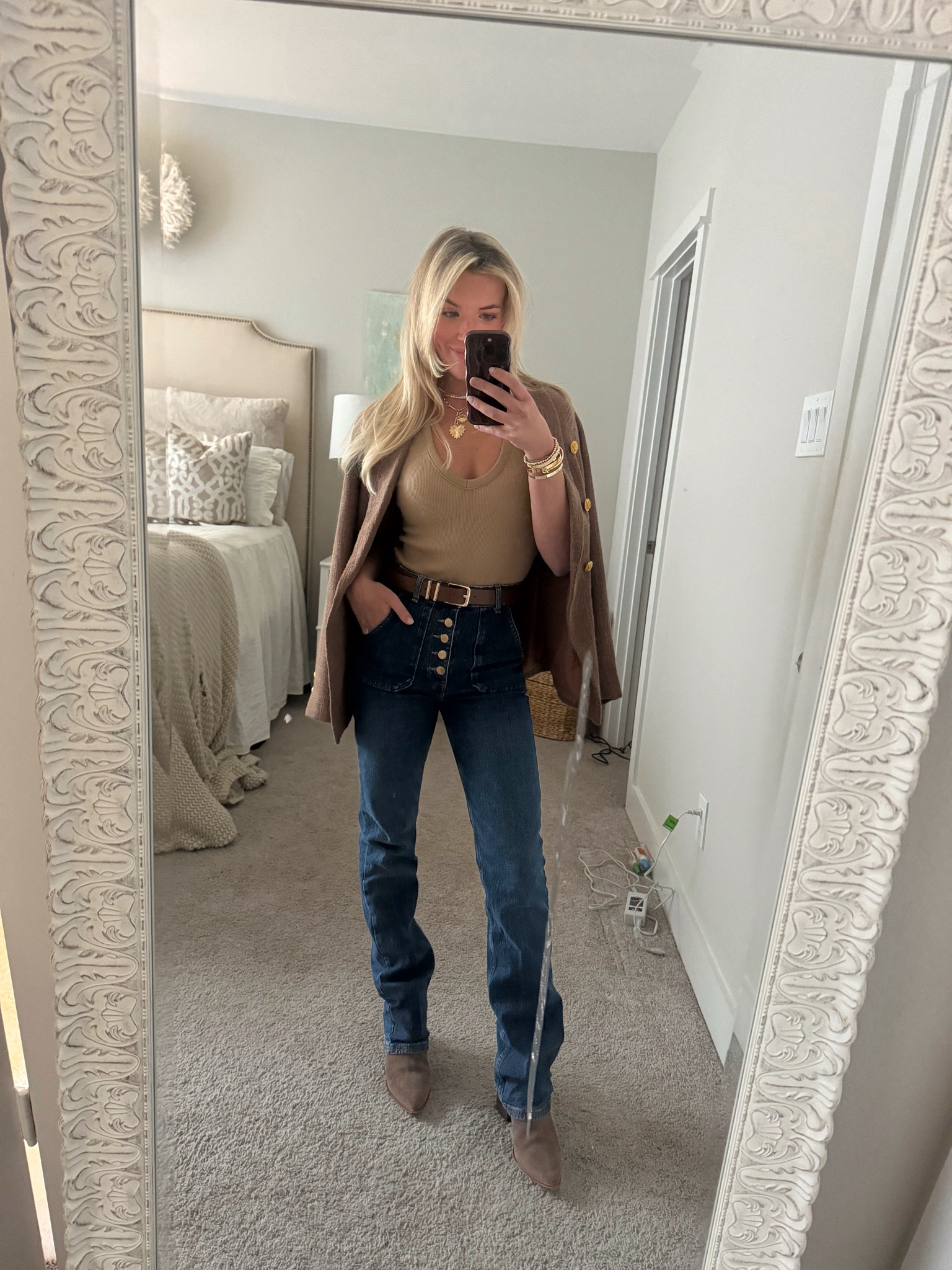 Thanksgiving outfit 🤎

obsessed with this new bodysuit from target - goes with everything + comes in different colors! On sale now  

#LTKCyberWeek #LTKSaleAlert #LTKFindsUnder50