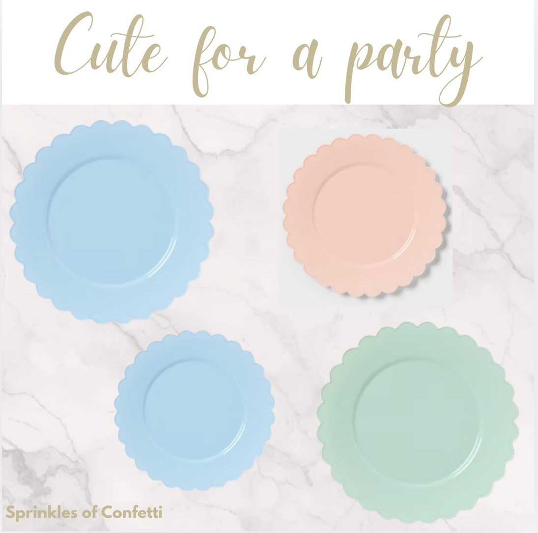 Cute scalloped plates for a party!

#LTKvlog #LTKfoodie