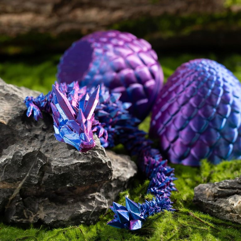 9.84 Inch 3D Dragon Fidgets and 5.12 Inch Tall Dragon Egg, 3D Printed Dragon Full Articulated, Dr... | Walmart (US)