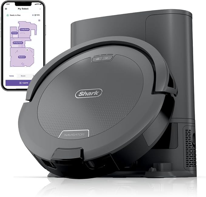 Shark Navigator Robot Vacuum and Self-Empty Base with Bagless 60-Day Capacity Self-Empty Base, Sm... | Amazon (US)