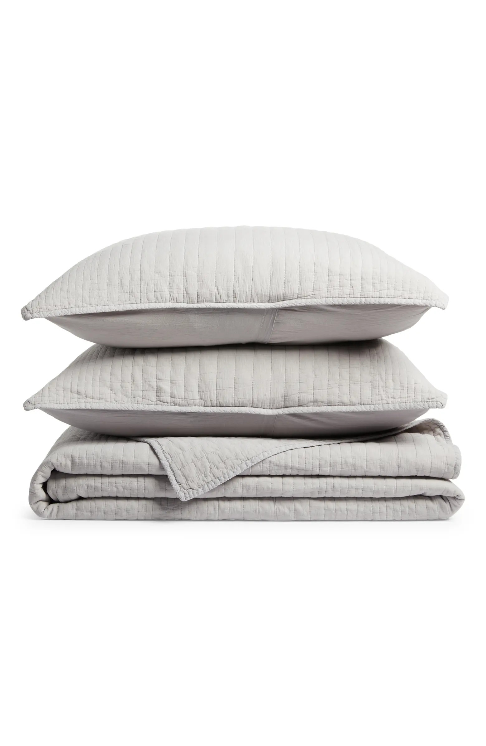 Soft Stripe Cotton Quilt & Shams Set | Nordstrom