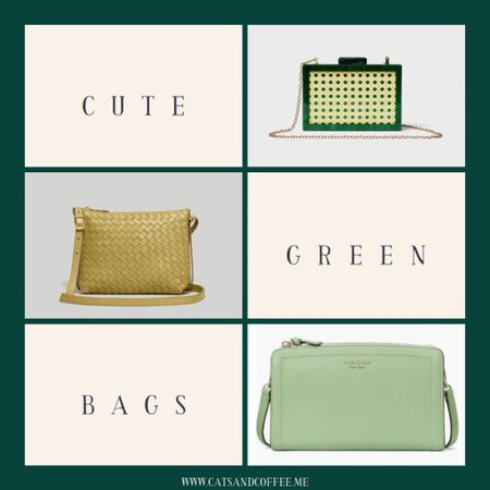 Green Handbags for Her - cute purses in my favorite color: green! The bags featured are from Nordstrom, Kate Spade, Coach, Anthropologie, Longhamp, Madewell, and Tuckernuck.

#LTKStyleTip #LTKItBag #LTKxMadewell