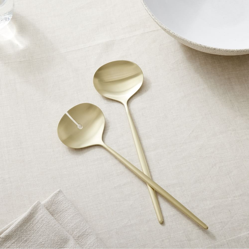 Sidney Stainless Steel Serving Utensils (Set of 2) | West Elm (US)