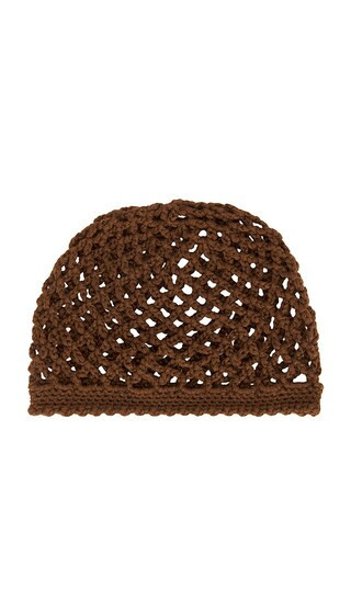 Lovers and Friends Dionne Crochet Hat in Brown. | Revolve Clothing (Global)