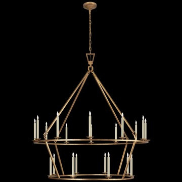 Darlana Extra Large Two-Tier Chandelier in Various Colors | Burke Decor