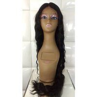 Synthetic Lace Front Wig Black Hair Color Extra Long Soft Wavy 36 Inches Length Middle Part Natural Texture Body Waves Dreamy | Etsy (US)