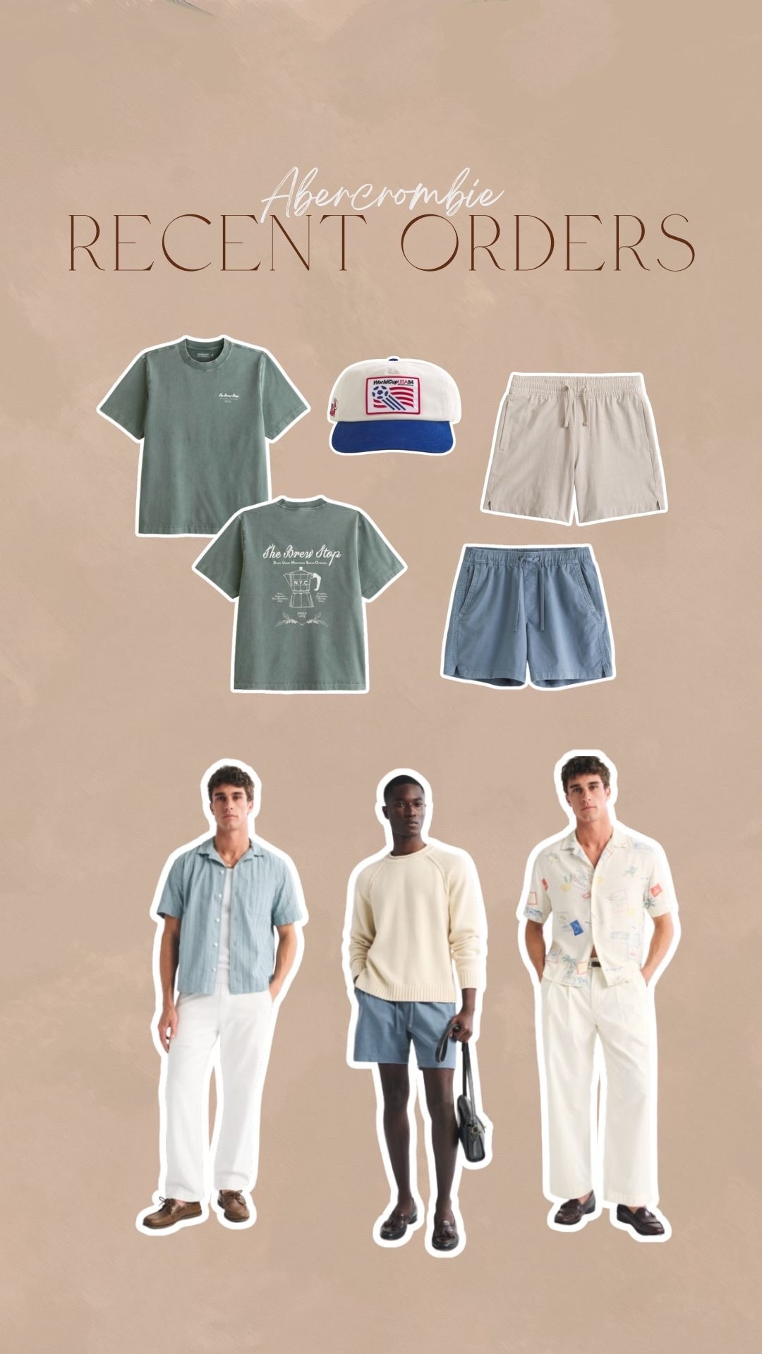Recent Abercrombie order for Men’s

#LTKMens #LTKootd #LTKSaleAlert