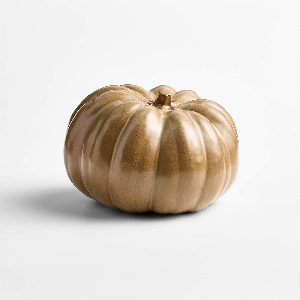 Harvest Ceramic Large White Pumpkin | Crate & Barrel | Crate & Barrel