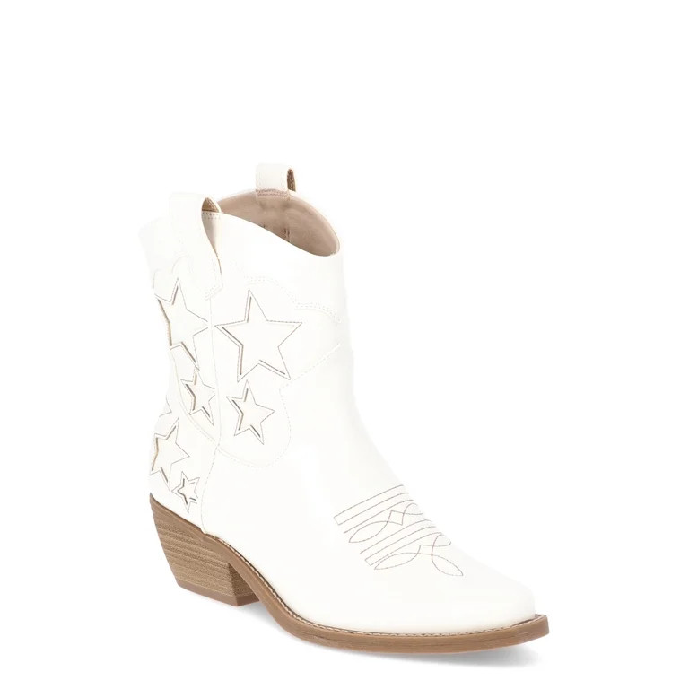 No Boundaries Women's Star Western Booties | Walmart (US)