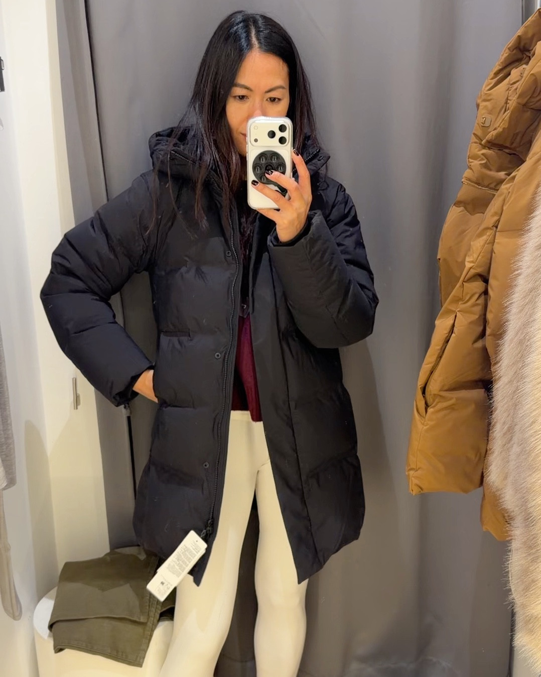 Great deals on the brilliant Seamless down puffers in all lengths & inlets heat tech tips & leggings. The best time to invest for the whole family 
I wear size XS in the heat tech and medium in the puffers. 

#LTKCyberWeek #LTKwinter #LTKautumn