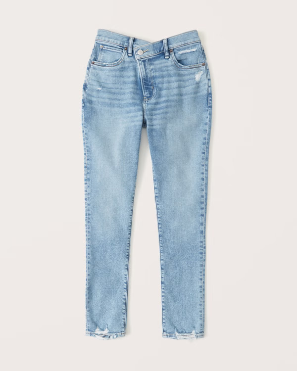 Women's Curve Love High Rise Super Skinny Ankle Jean | Women's | Abercrombie.com | Abercrombie & Fitch (US)