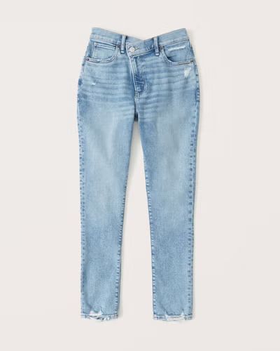 Women's Curve Love High Rise Super Skinny Ankle Jean | Women's | Abercrombie.com | Abercrombie & Fitch (US)
