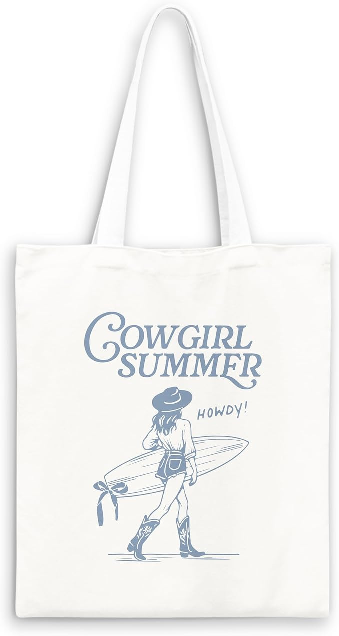 JWVK Howdy Western Tote Bag, Cowgirl Summer Canvas Tote Bags, Western Gifts for Women, Beach Gift... | Amazon (CA)