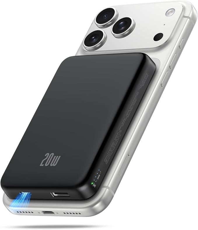 for Magsafe Battery Pack, 10000mAh Magnetic Portable Charger with USB-C 20W Fast Charging, Slim &... | Amazon (US)