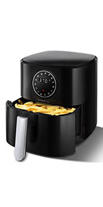 CROWNFUL 5 Quart Air Fryer, Electric Hot Oven Oilless Cooker，LCD Digital Touch Screen with 7 Cooking | Amazon (US)