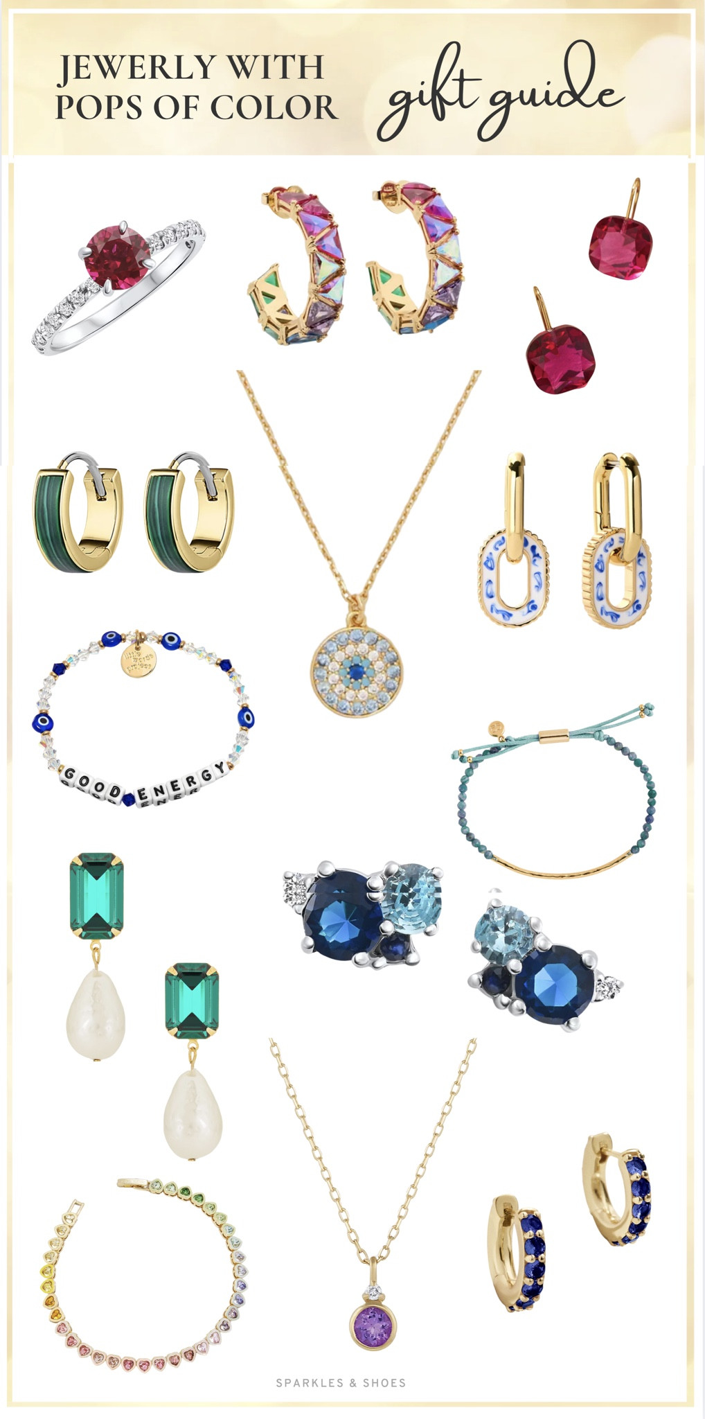 The holidays are here and so are the Sparkles and Shoes gift guides! These are my picks for jewelry with pops of color at a whole range of prices! #giftguide #presentsforher 

#LTKGiftGuide #LTKCyberWeek