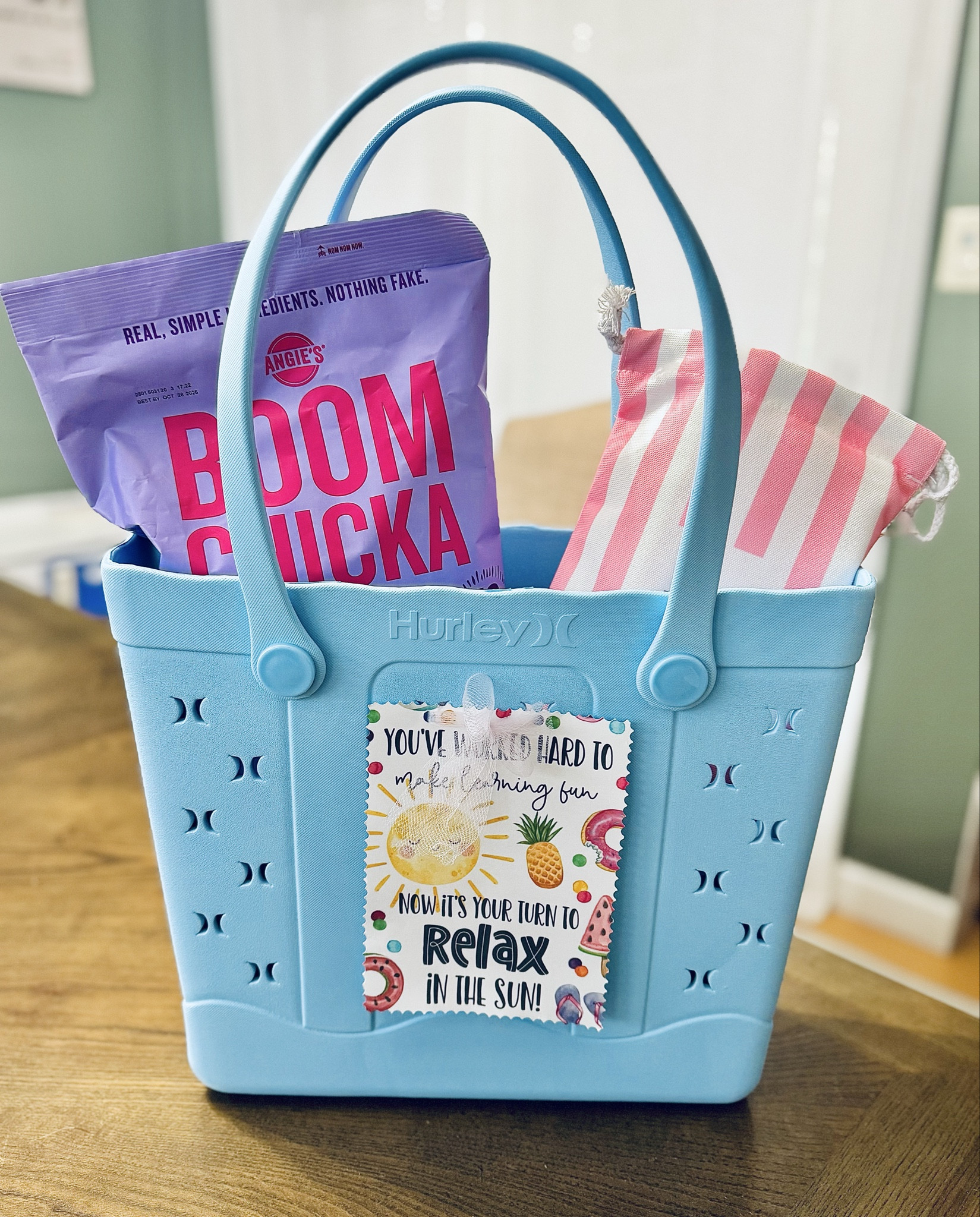 Kicking off Teacher Appreciation Week with a splash! Day 1 is all about relaxation—this beach bag is packed with everything our amazing teacher needs to soak up the sun and unwind after a year of making learning fun. You deserve it!


#TeacherAppreciationWeek #GiftIdeas #BeachVibes #ThankYouTeacher #DIYGiftBag

#LTKGiftGuide #LTKSeasonal #LTKSwim