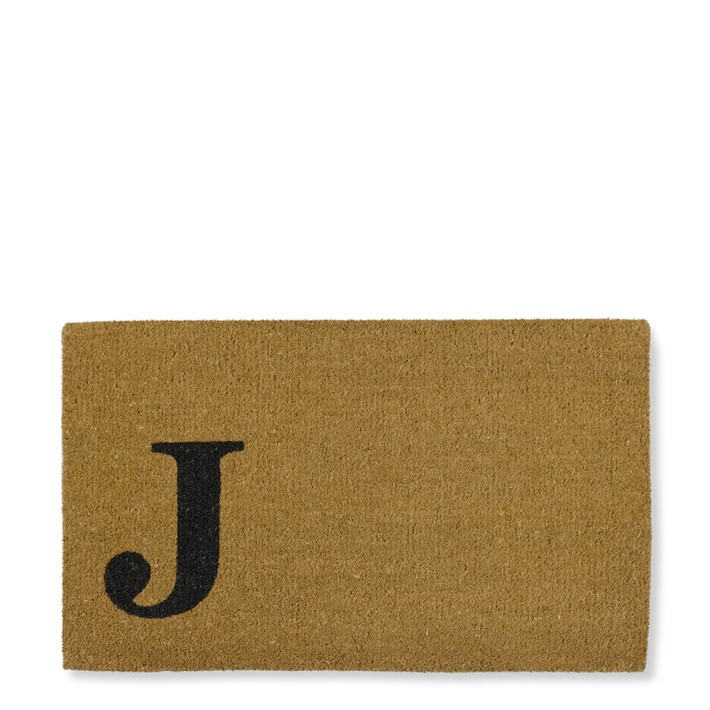 Single Letter Monogram Doormat | Williams-Sonoma