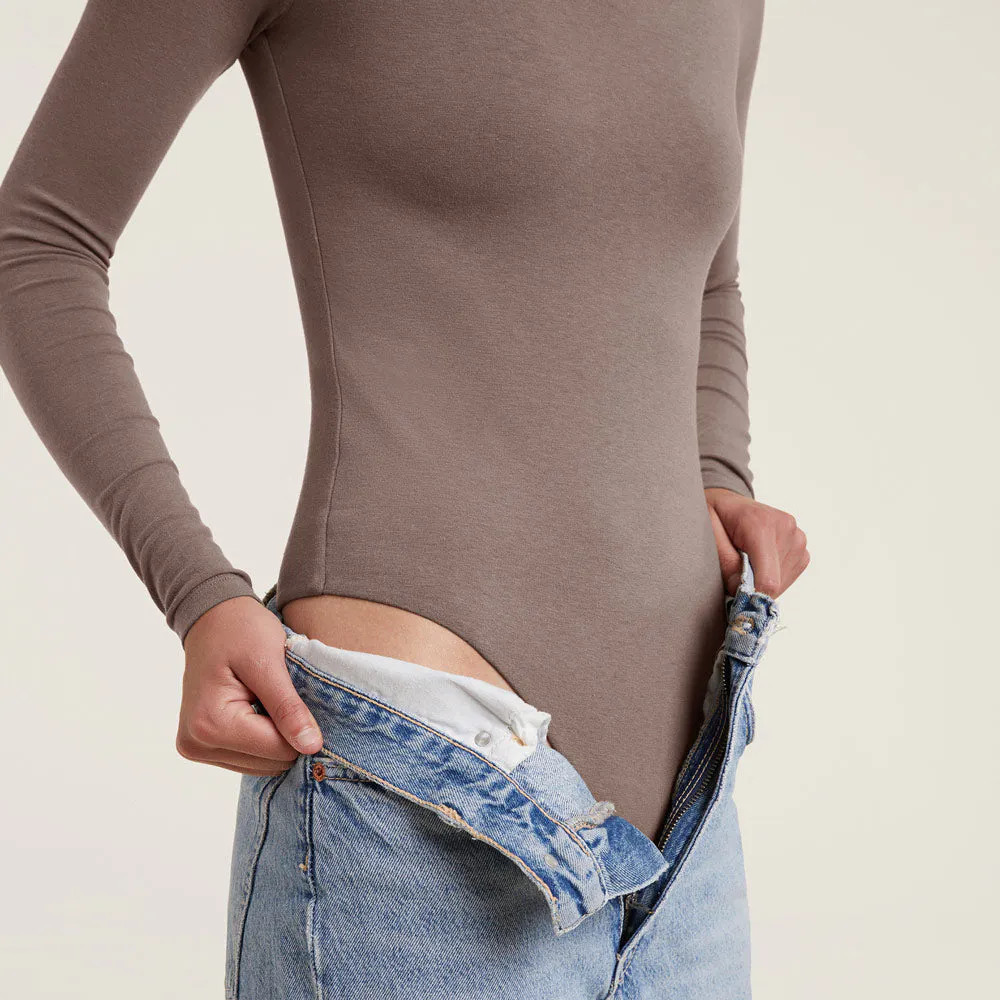 Cotton Crewneck Bodysuit | nuuds