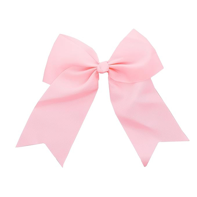 Light Pink Jumbo Bow Clip with Tails | Amazon (US)