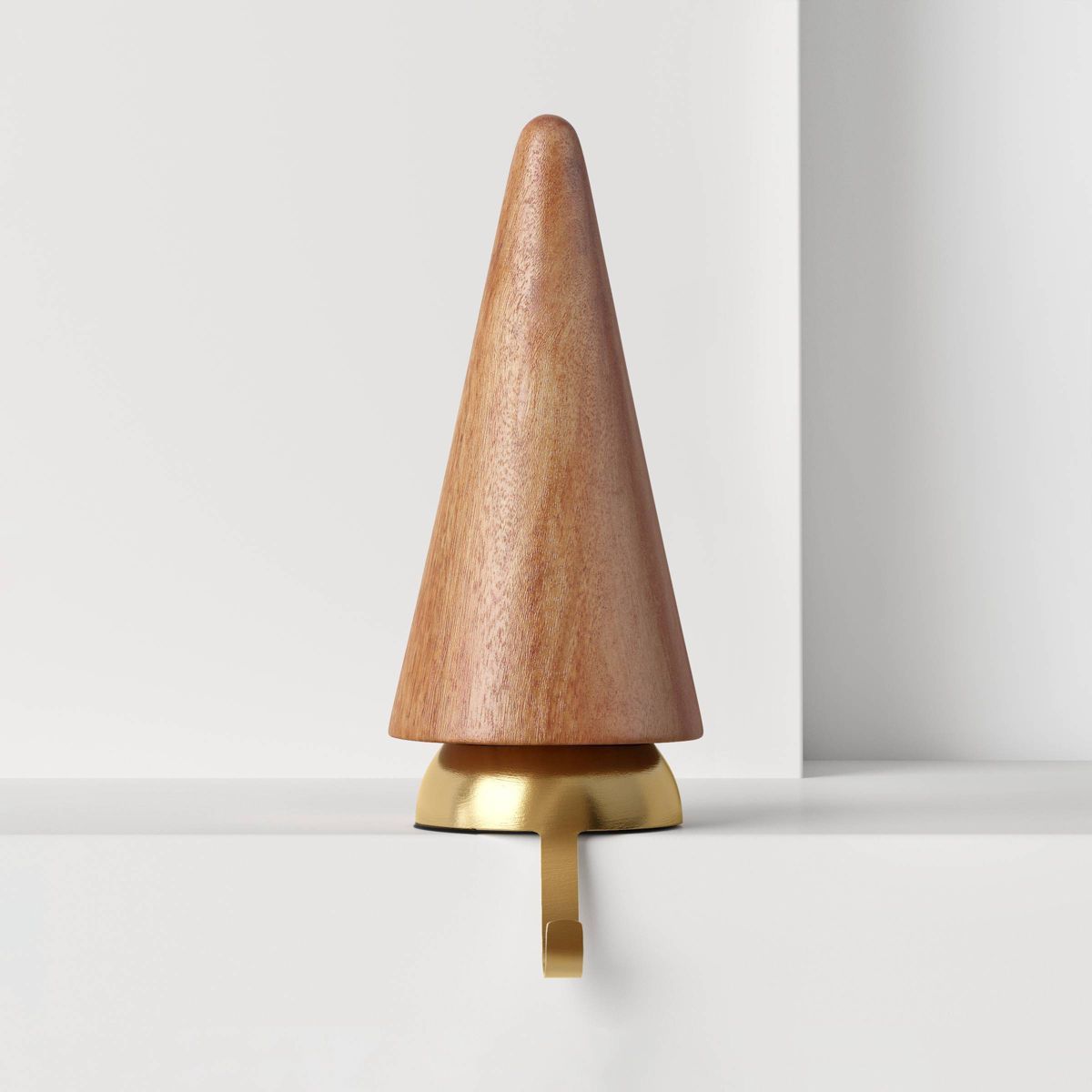 Wood Tree Christmas Stocking Holder Gold - Threshold™ | Target