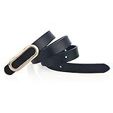 Women Genuine Leather Belt for Jeans Pants 0.93" Width 45.3" Black Xl Womens Belt | Amazon (US)